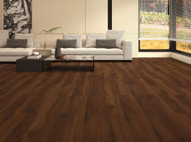 French Coffee (9"x60"x6.5mm with underlayment)